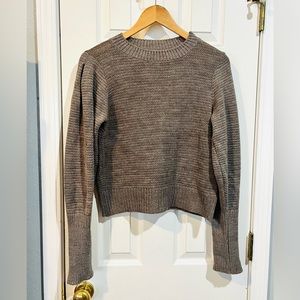 Express Med Taupe sweater with silver threads through it.  Excellent condition